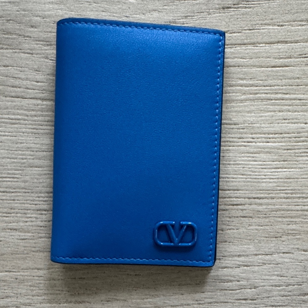 Valentino Vibrant Blue Card Holder